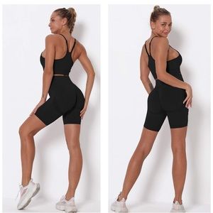 high waisted tummy control biker shorts